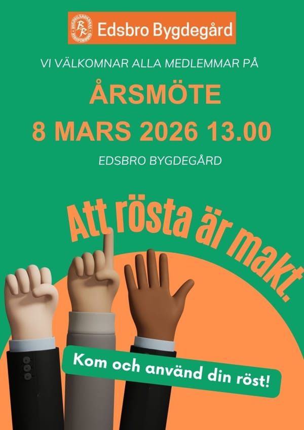 Årsmöte – Kallelse till alla medlemmar